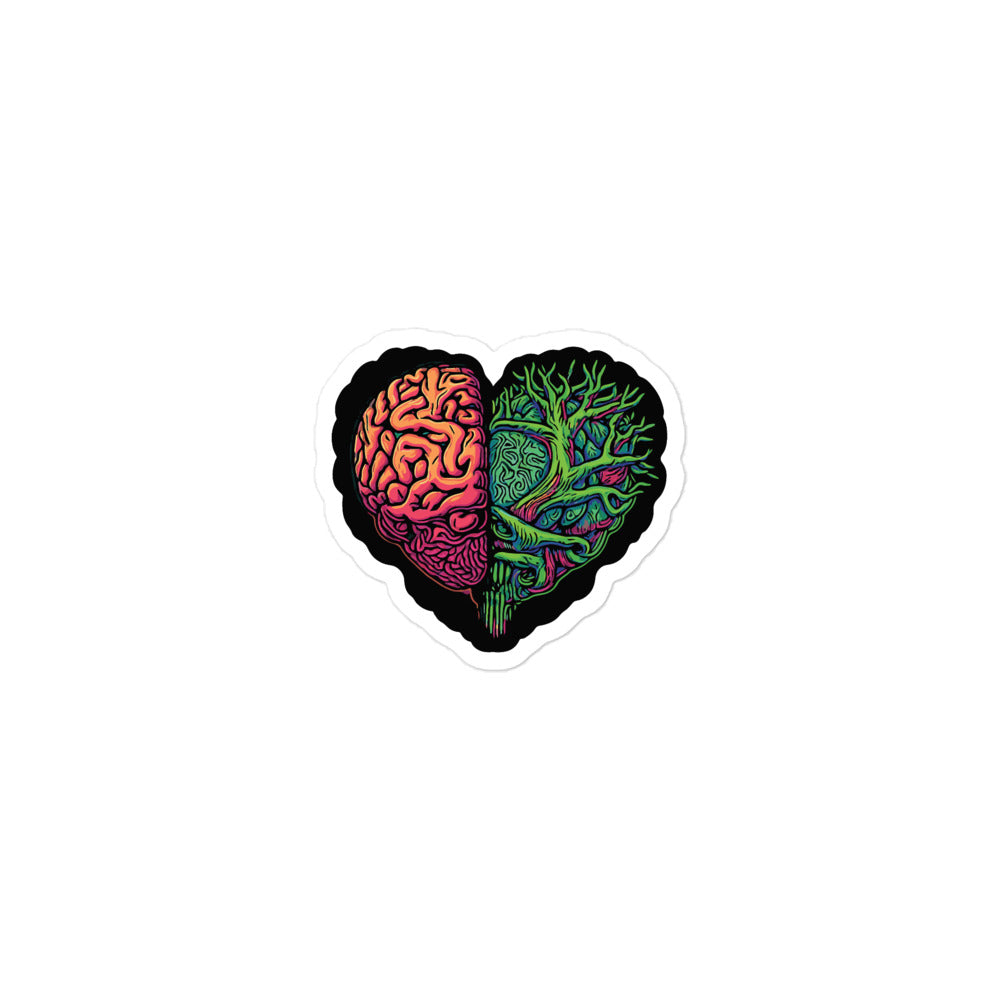 Heart + Brain - Bubble-free stickers