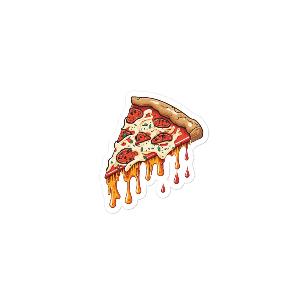 Melting Pizza - Bubble-free stickers