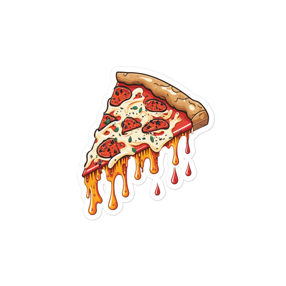 Melting Pizza - Bubble-free stickers