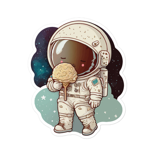 Astronaut + ice cream - Bubble-free stickers