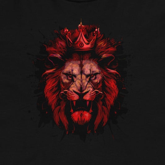 Lion King, Crowned Lion - Men’s garment-dyed heavyweight t-shirt