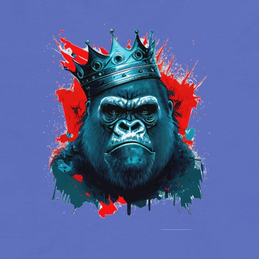 King G #3 - Crowned Gorilla- Men’s garment-dyed heavyweight t-shirt