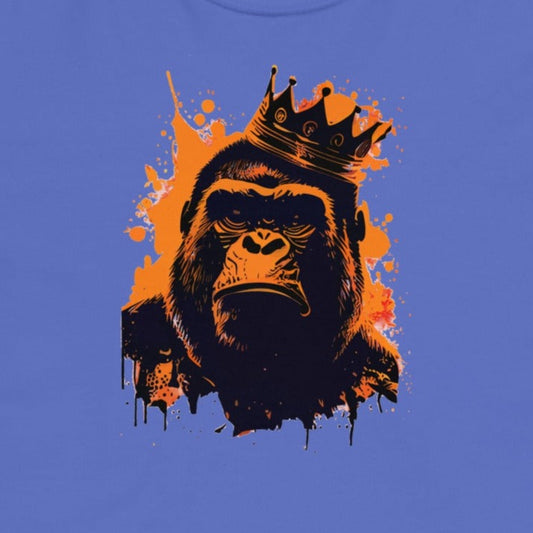 King G #4 - Crowned Gorilla - Men’s garment-dyed heavyweight t-shirt