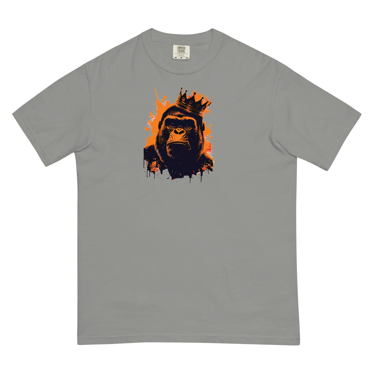 King G #4 - Crowned Gorilla - Men’s garment-dyed heavyweight t-shirt