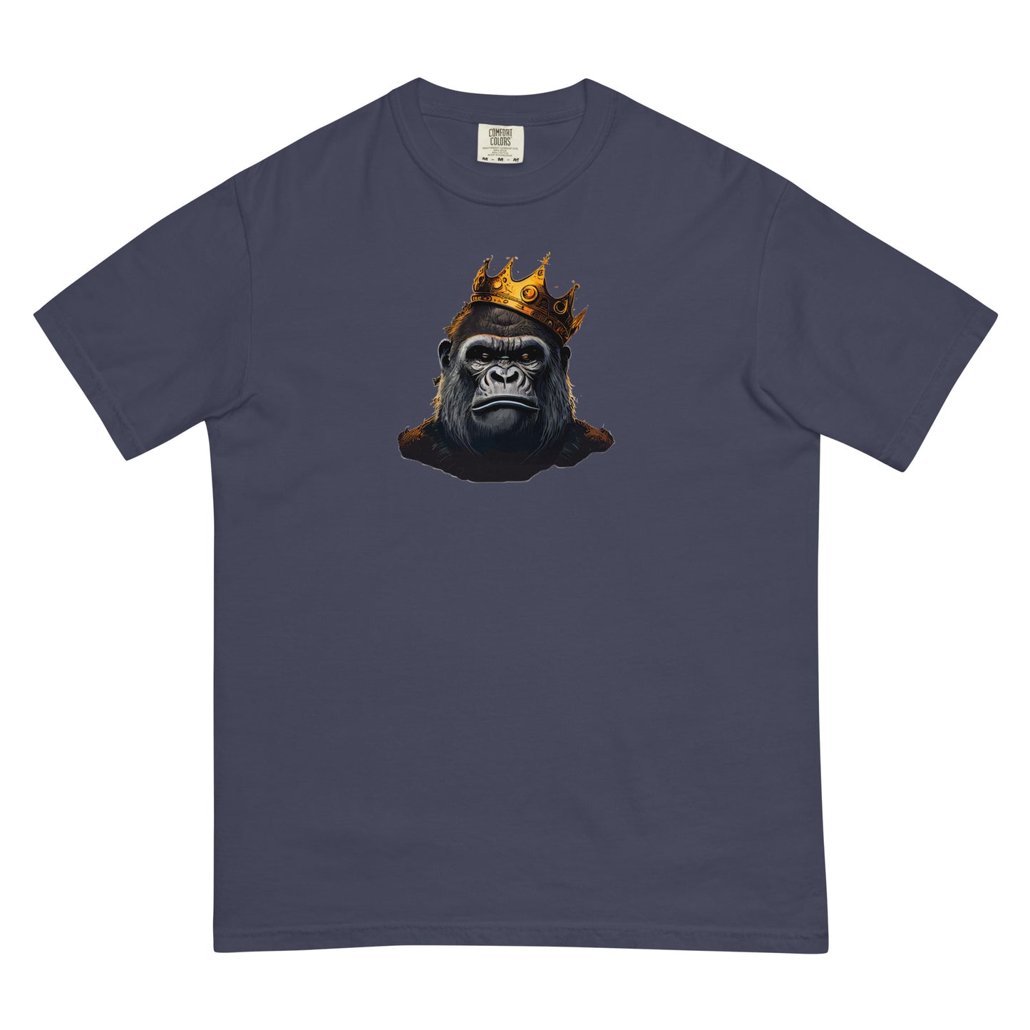 King G #2 - Crowned Gorilla- Men’s garment-dyed heavyweight t-shirt