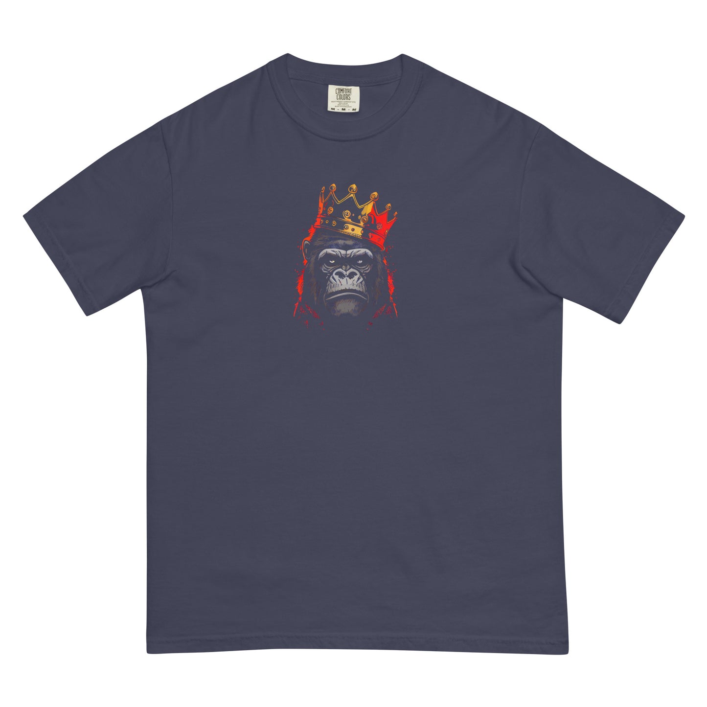 King G, Crowned Gorilla - Men’s garment-dyed heavyweight t-shirt