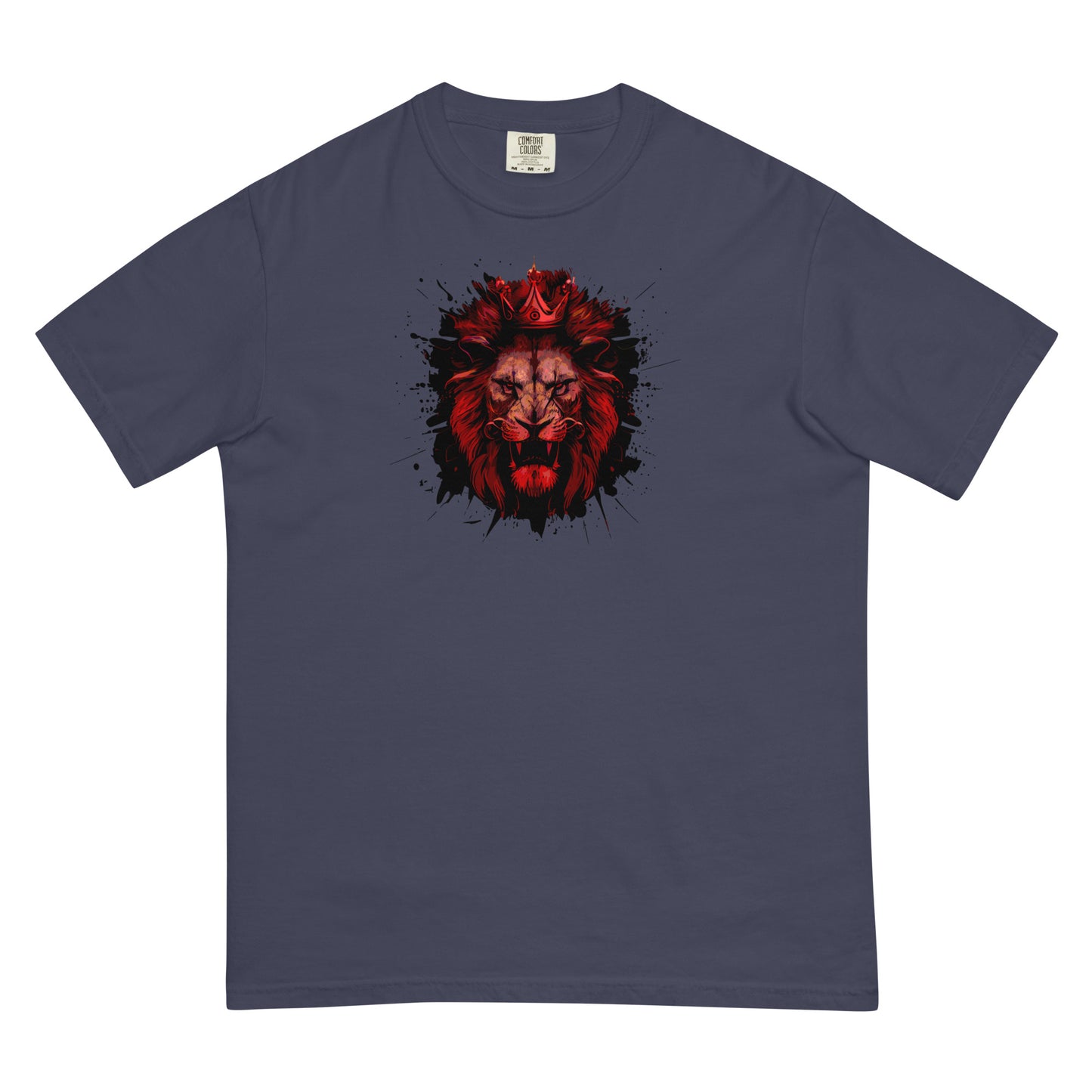 Lion King, Crowned Lion - Men’s garment-dyed heavyweight t-shirt