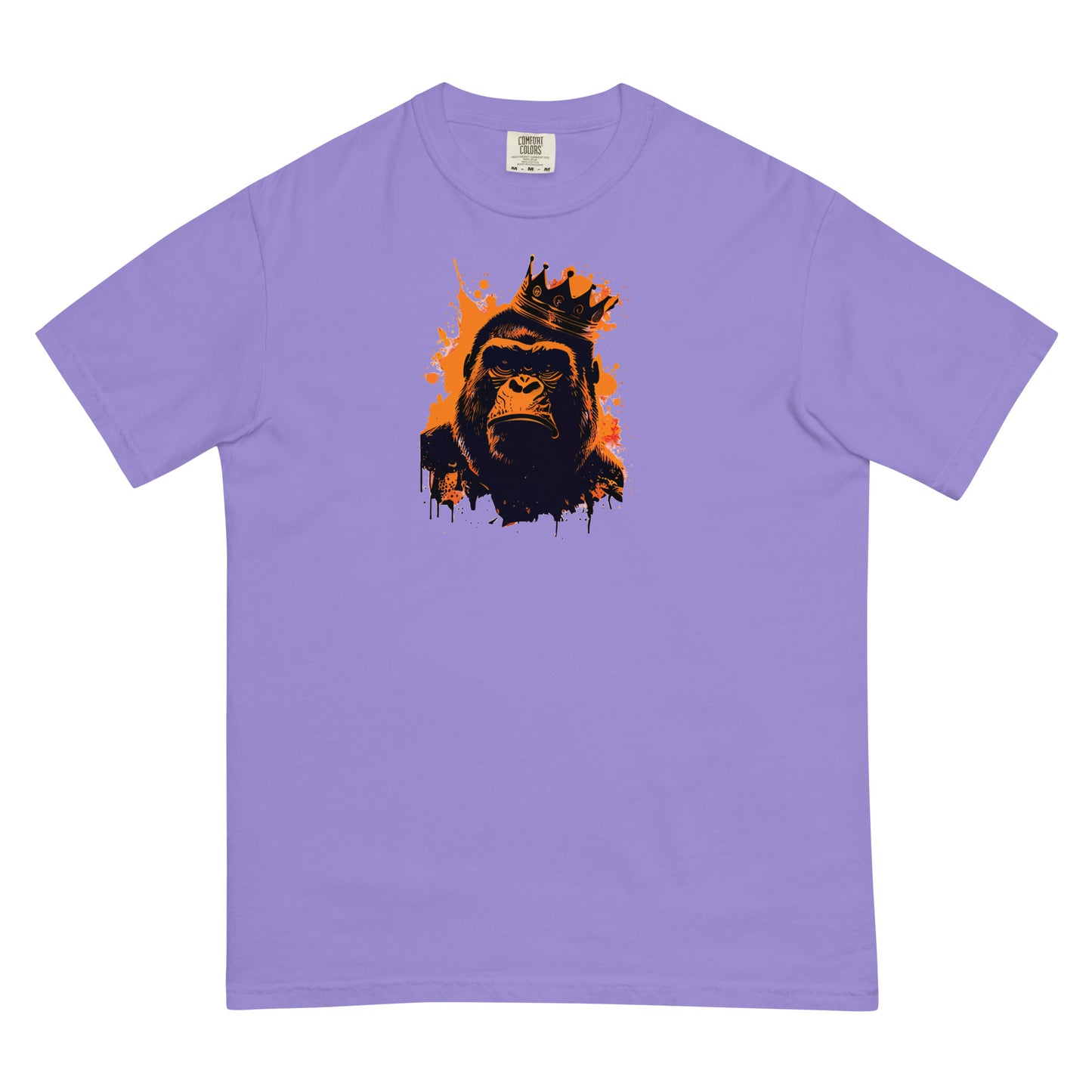 King G #4 - Crowned Gorilla - Men’s garment-dyed heavyweight t-shirt