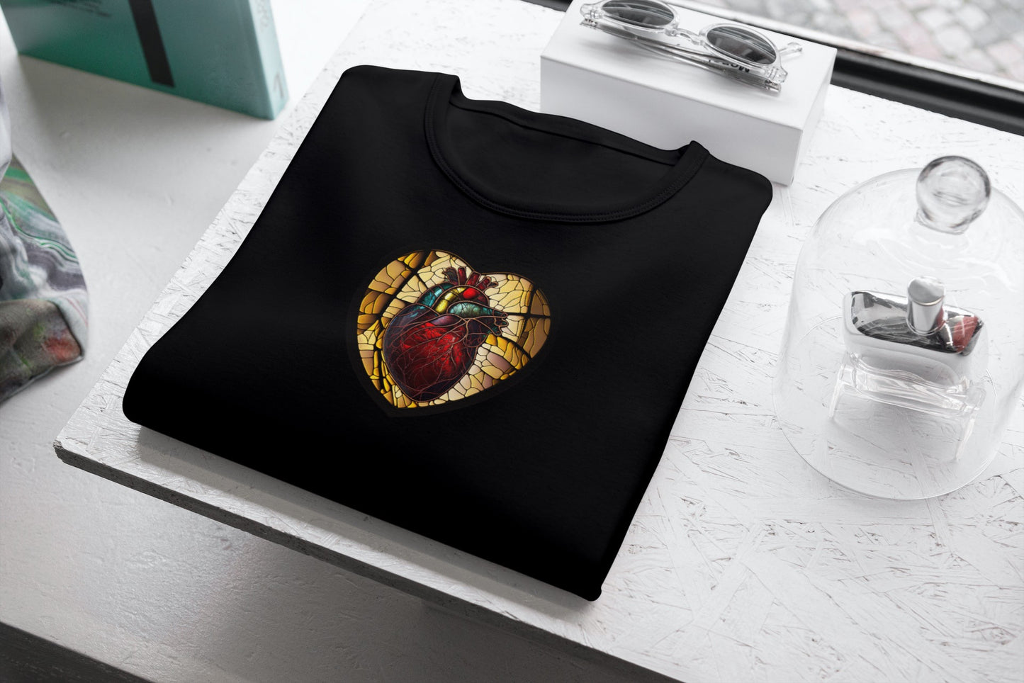 Stained Glass Heart #1 Women's short sleeve T-shirt