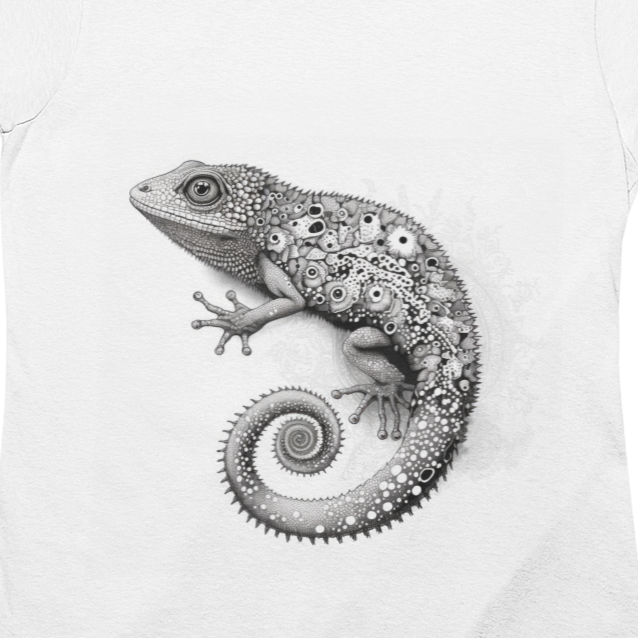 Gecko Tattoo Style, Women's short sleeve T-shirt