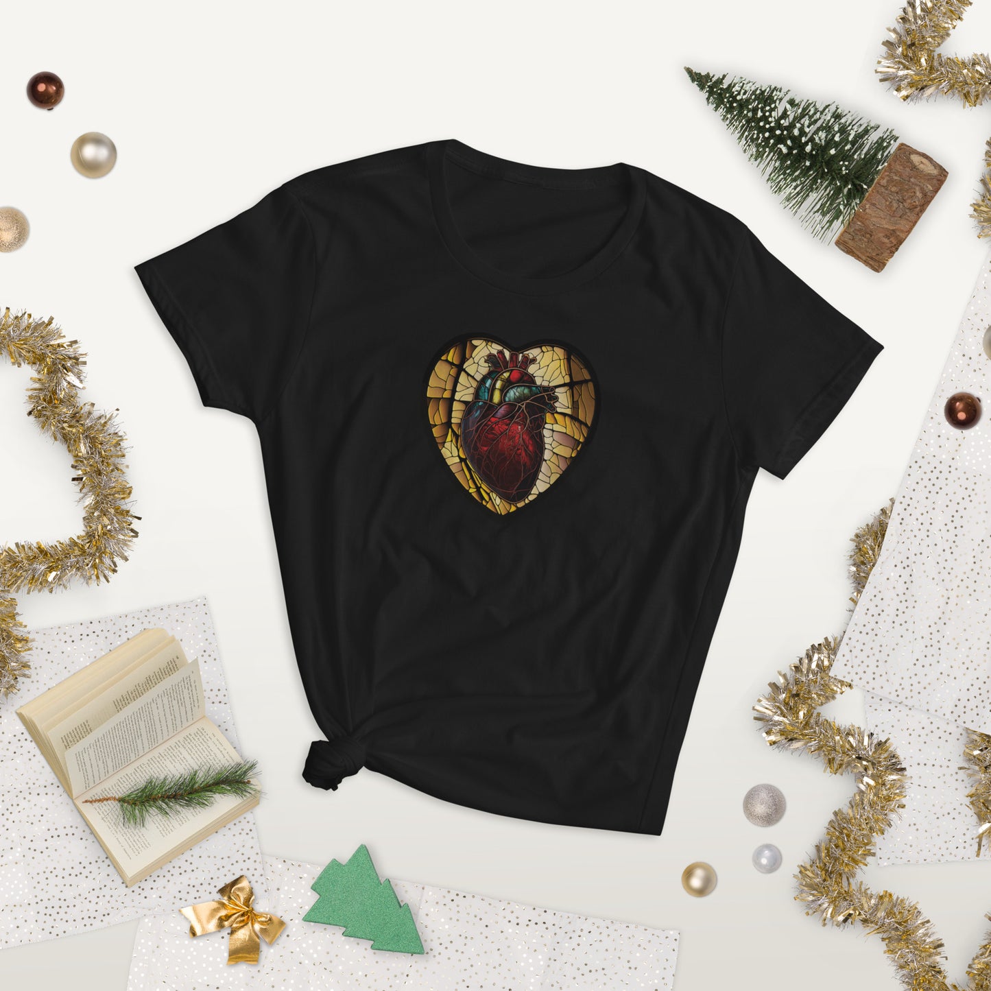 Stained Glass Heart #1 Women's short sleeve T-shirt