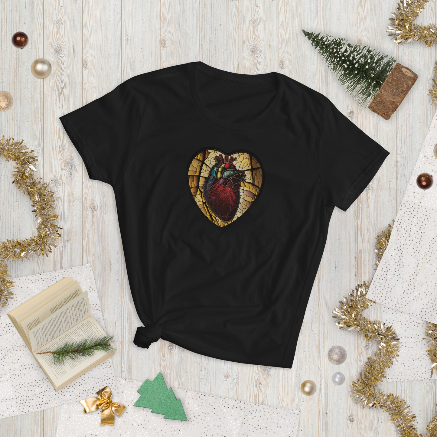 Stained Glass Heart #1 Women's short sleeve T-shirt