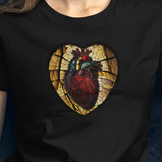 Stained Glass Heart #1 Women's short sleeve T-shirt