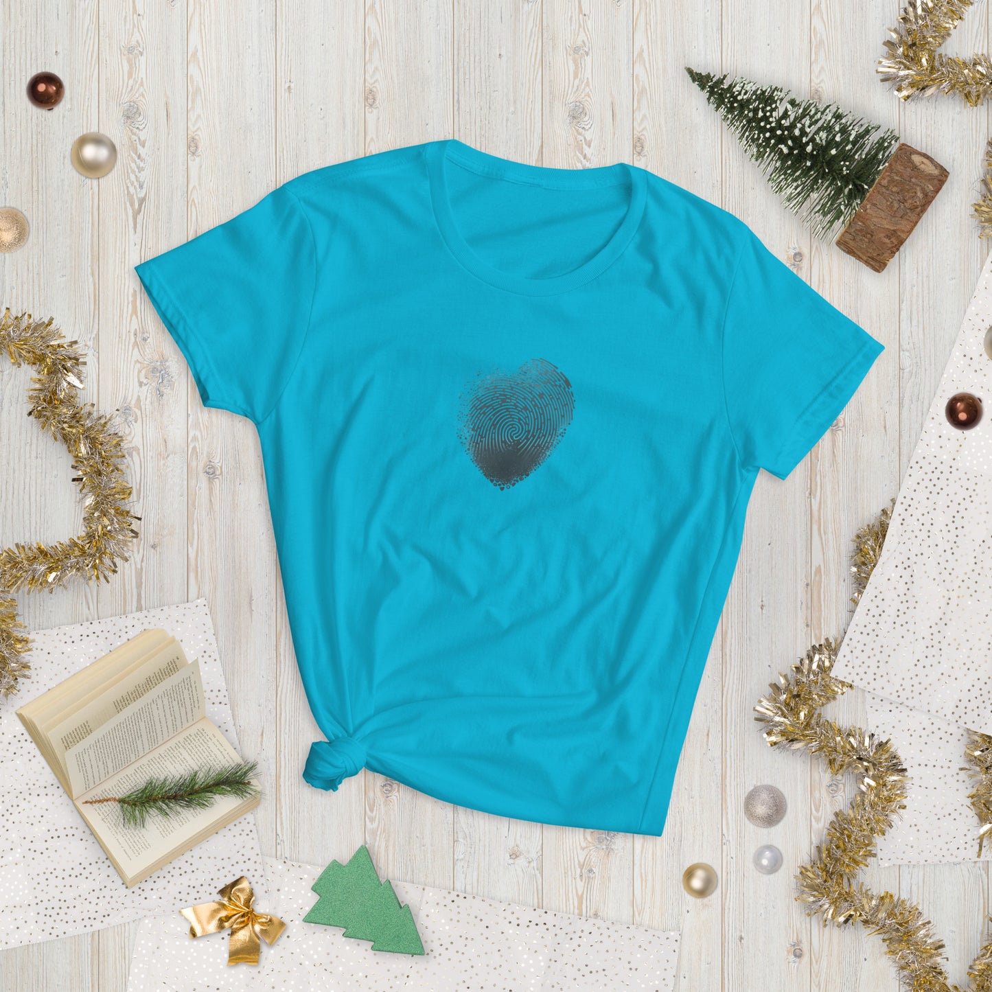 Heart Fingerprint - Women's short sleeve T-shirt