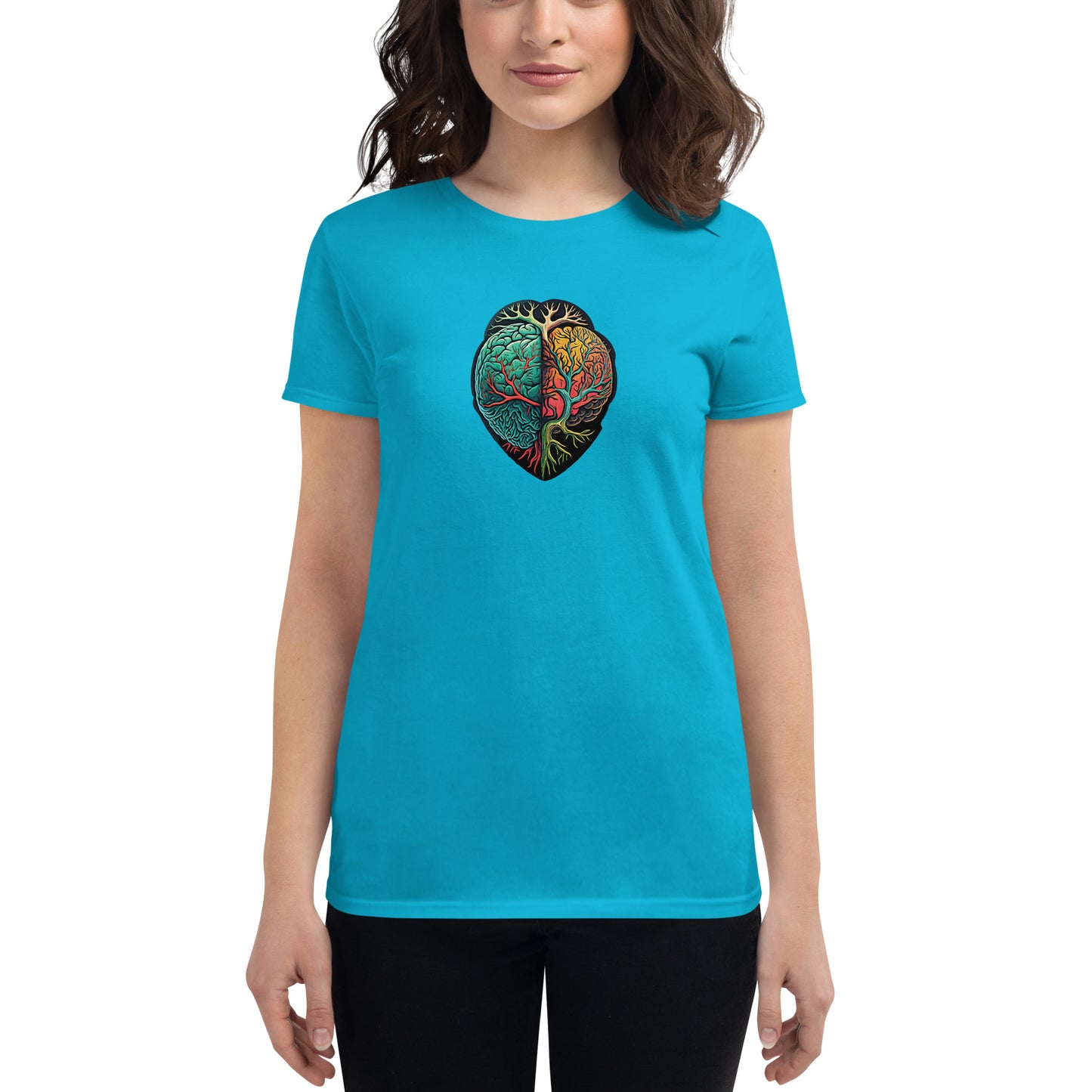 Brain and Heart #1 - Women's short sleeve T-shirt