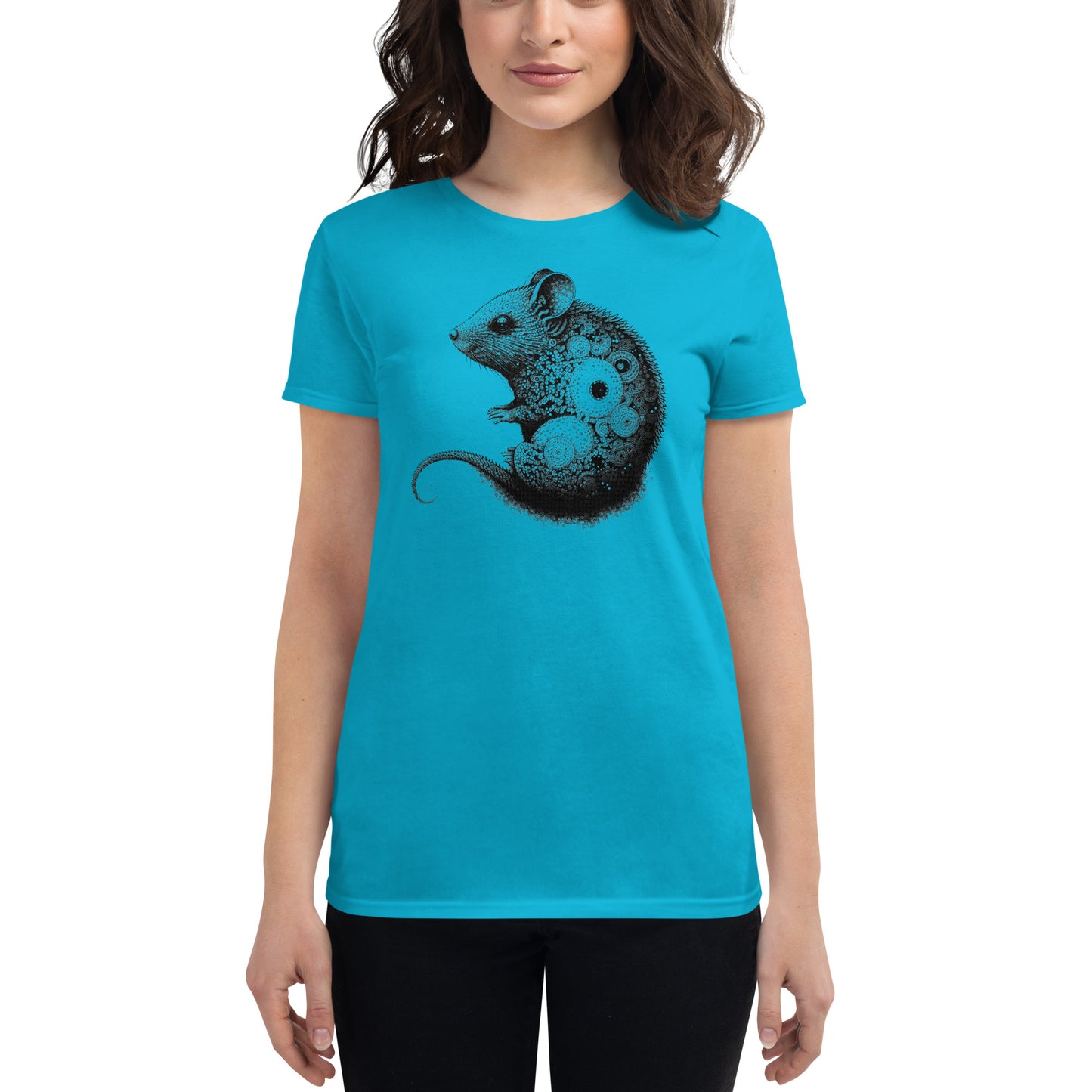 Hamster Tattoo Style, Women's short sleeve T-shirt