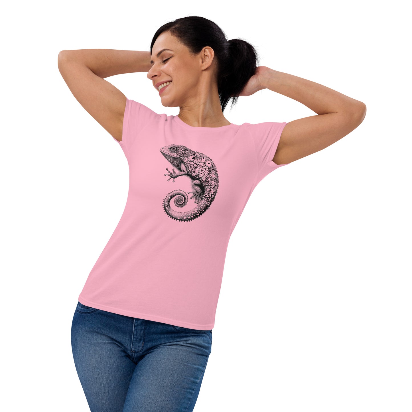 Gecko Tattoo Style, Women's short sleeve T-shirt