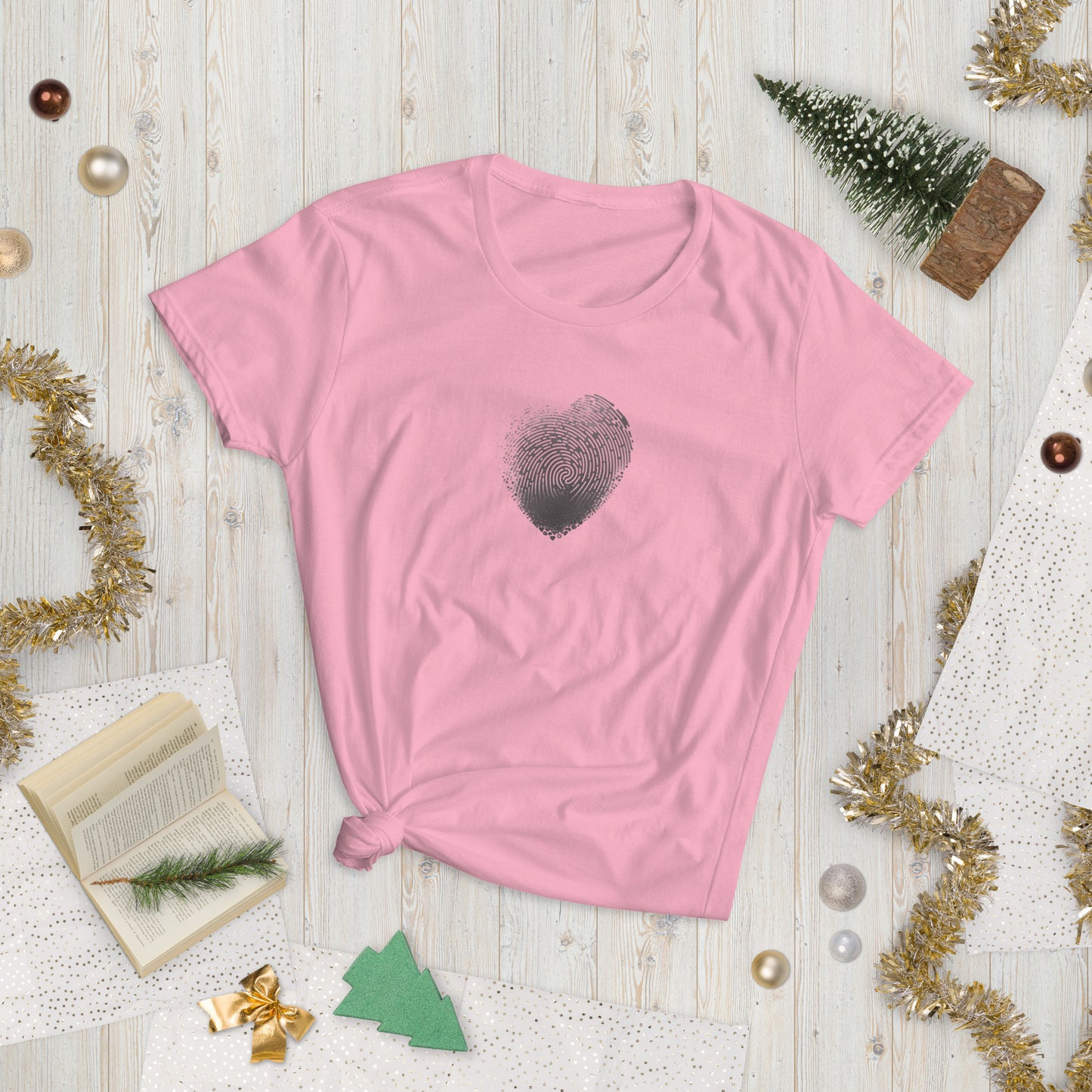 Heart Fingerprint - Women's short sleeve T-shirt