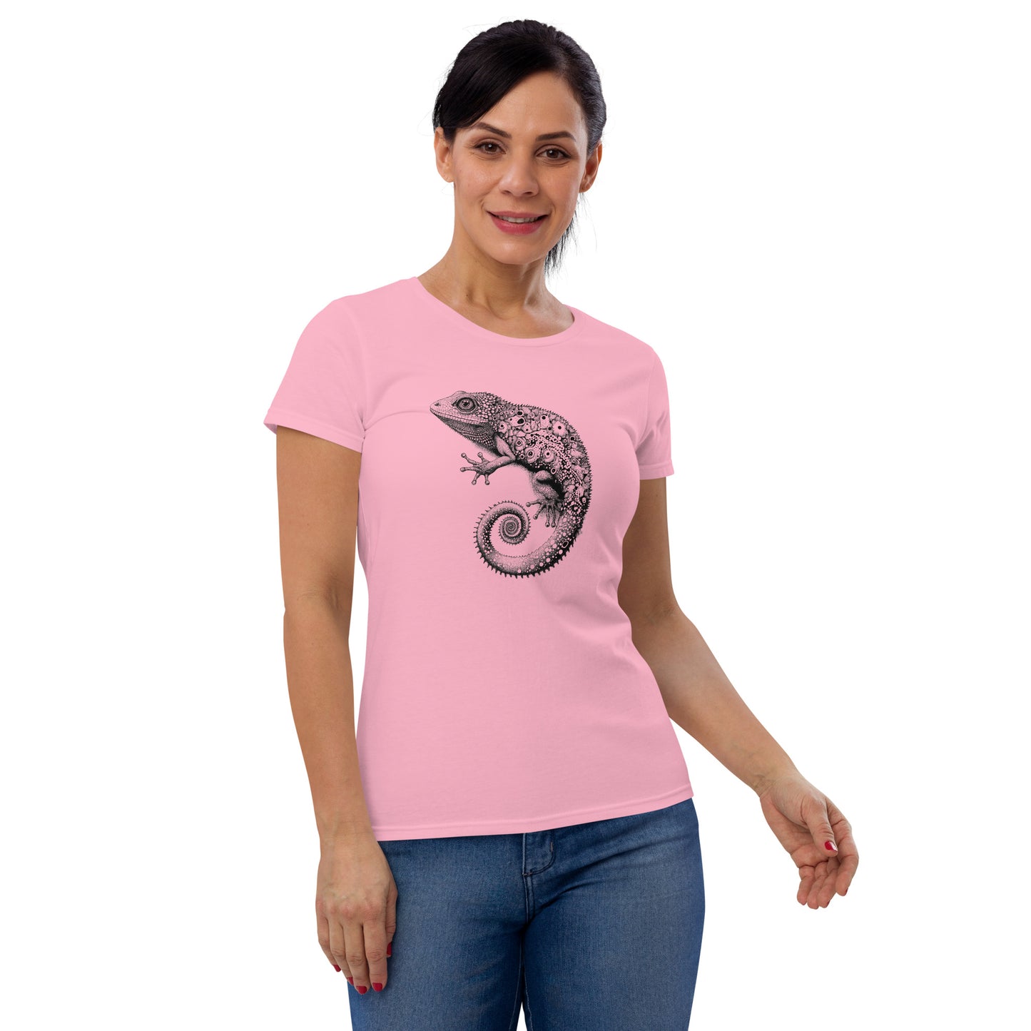 Gecko Tattoo Style, Women's short sleeve T-shirt