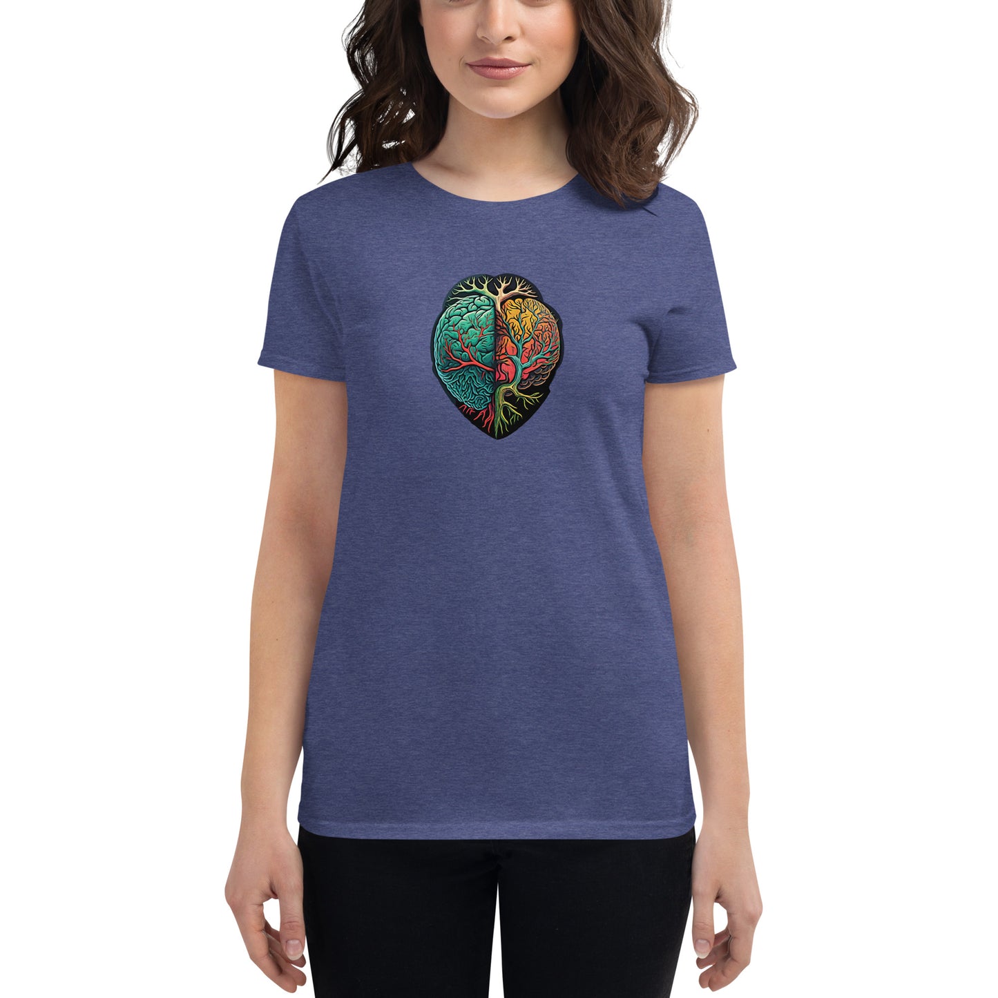 Brain and Heart #1 - Women's short sleeve T-shirt