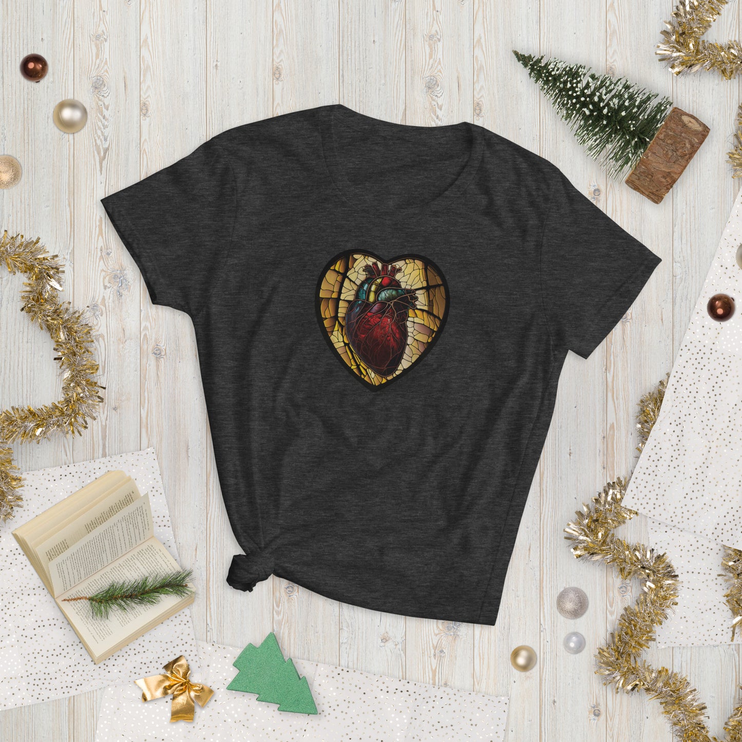 Stained Glass Heart #1 Women's short sleeve T-shirt