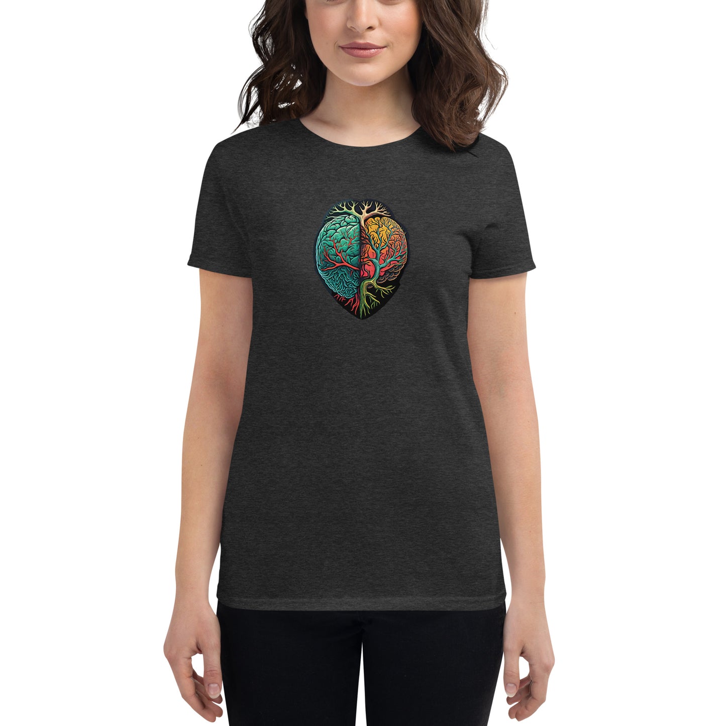 Brain and Heart #1 - Women's short sleeve T-shirt