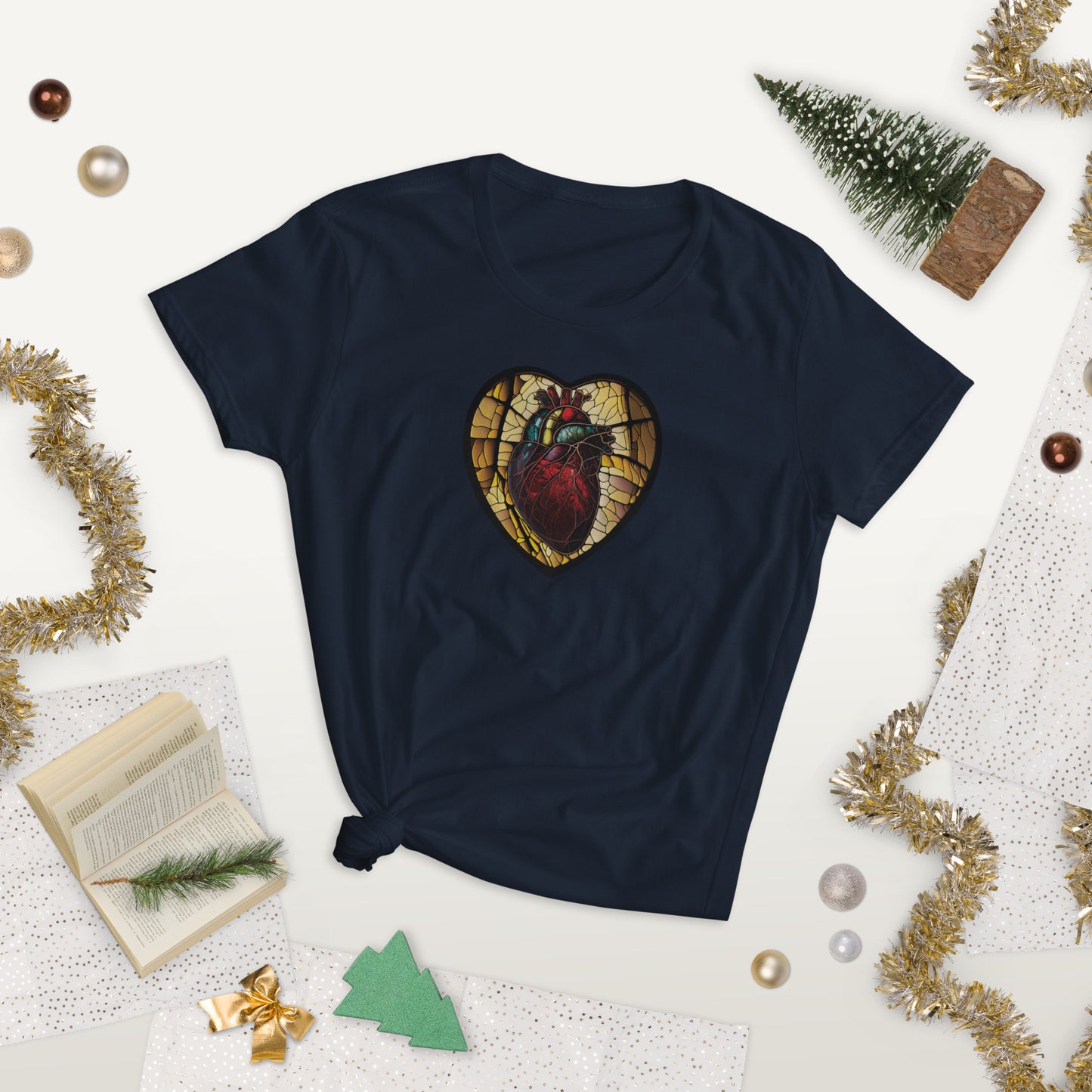 Stained Glass Heart #1 Women's short sleeve T-shirt