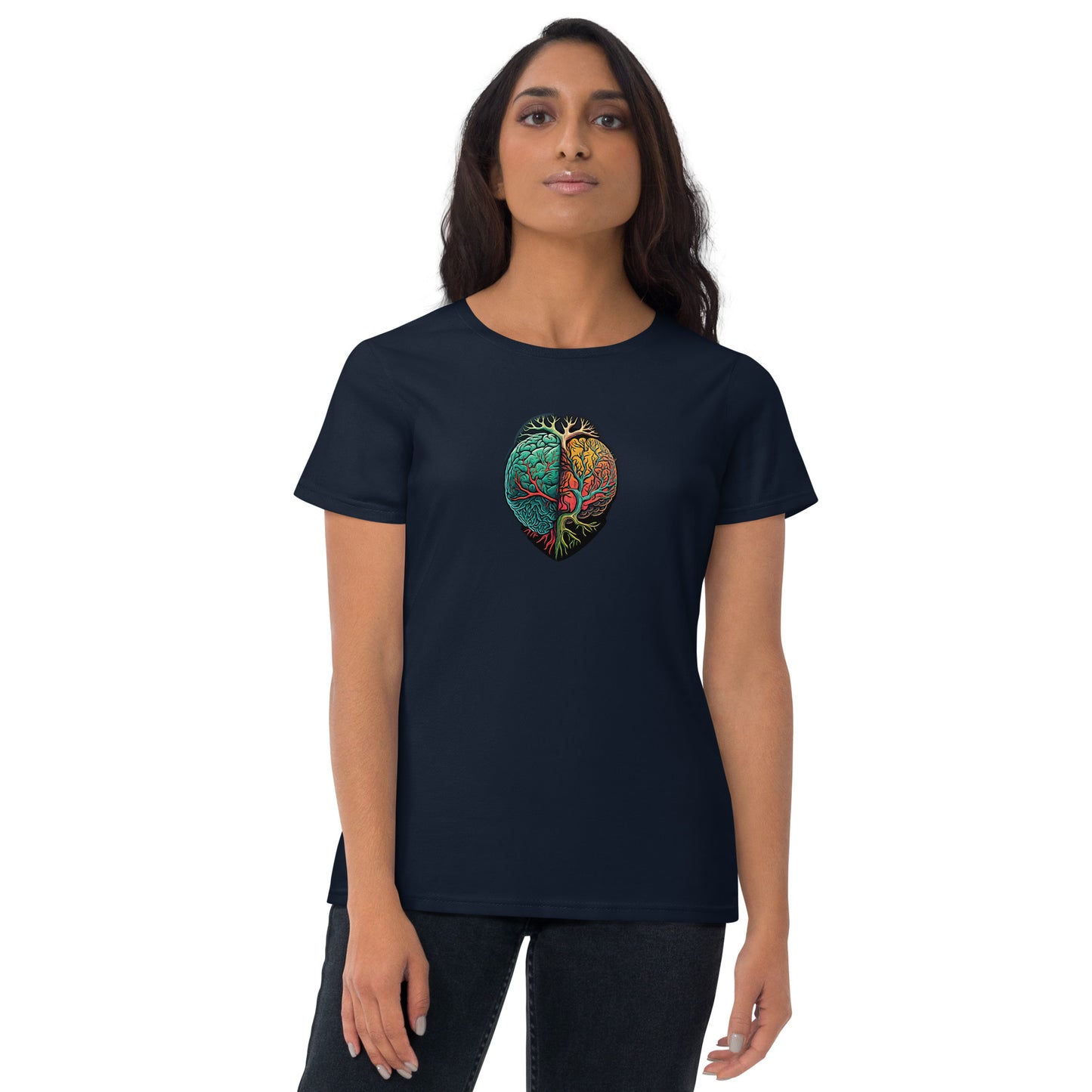 Brain and Heart #1 - Women's short sleeve T-shirt