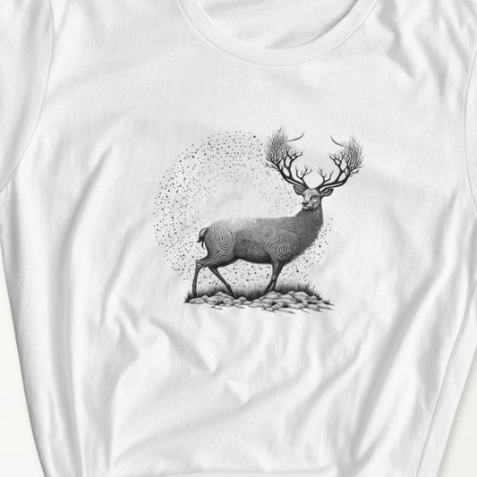 Deer Tattoo Style, Women's short sleeve T-shirt