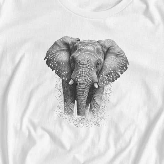 Elephant Tattoo Style, Women's short sleeve T-shirt