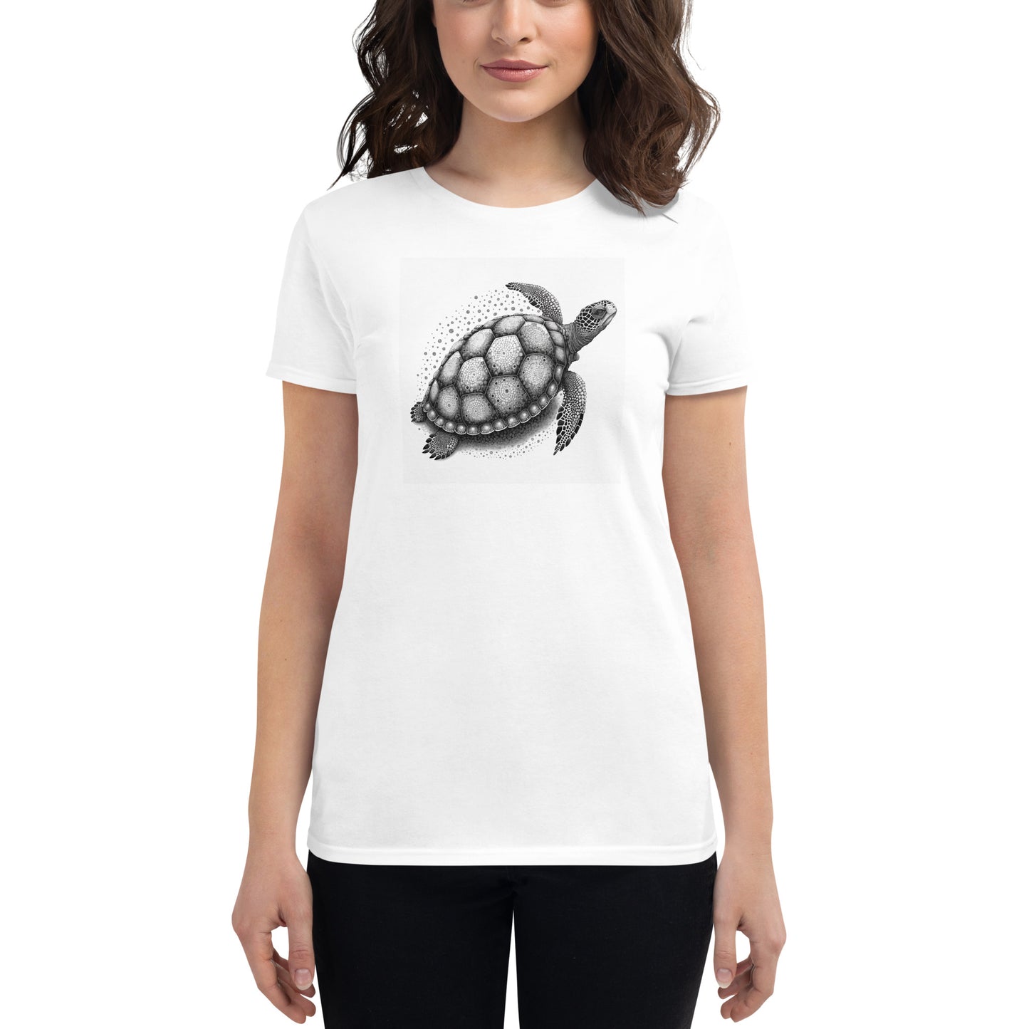 Turtle Tattoo Style, Women's short sleeve T-shirt