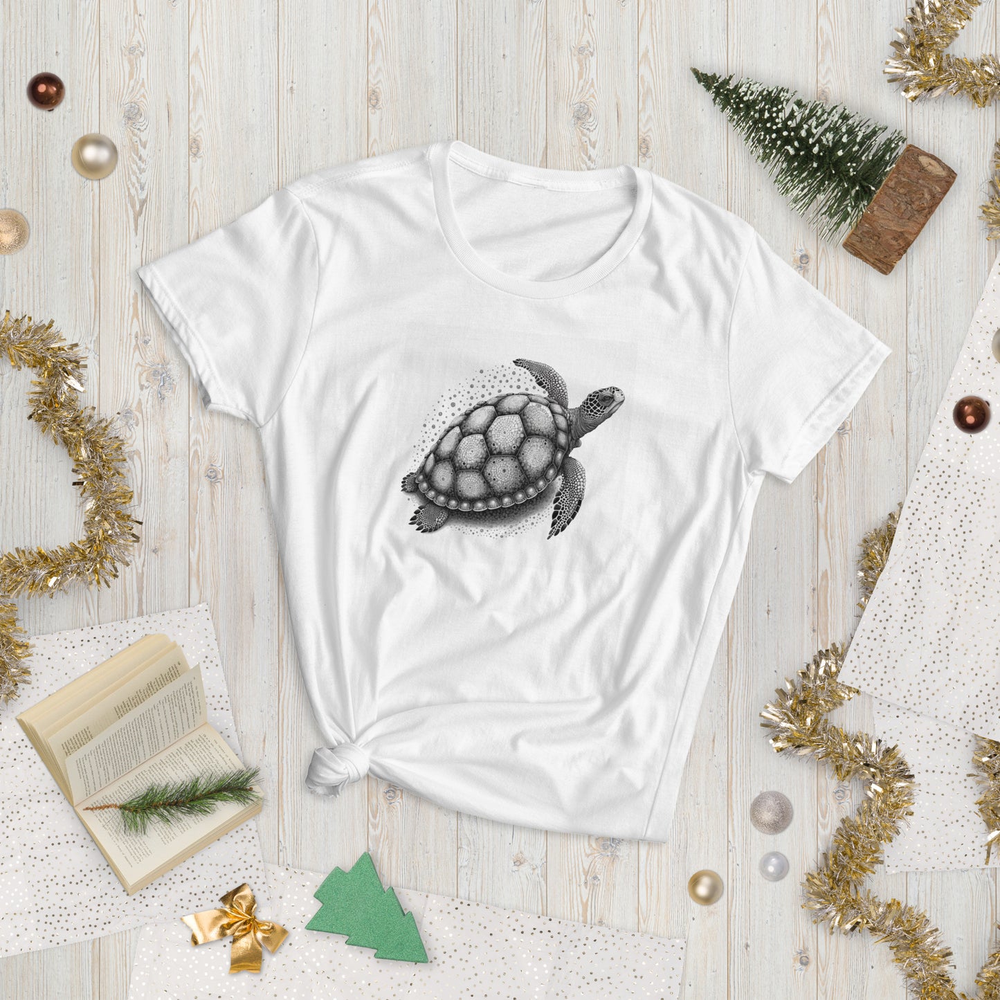 Turtle Tattoo Style, Women's short sleeve T-shirt