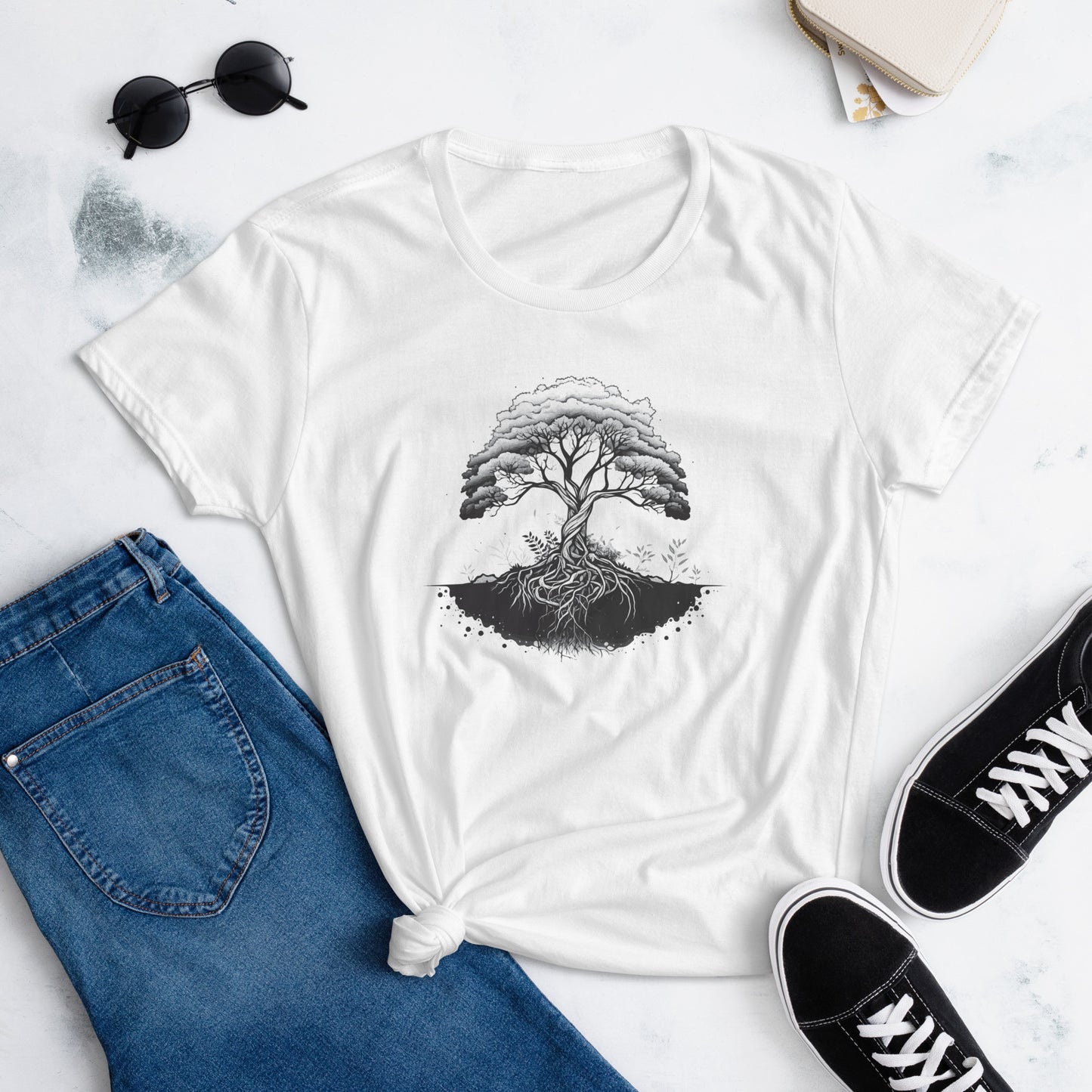 Tree Roots - Women's short sleeve T-shirt