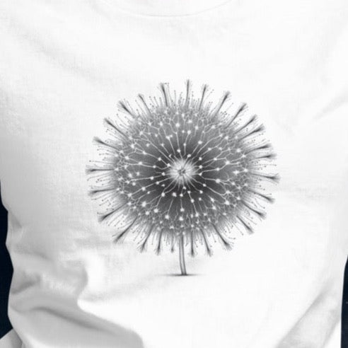 Dandelion Tattoo Style, Women's short sleeve T-shirt