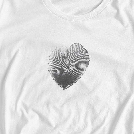 Heart Fingerprint - Women's short sleeve T-shirt