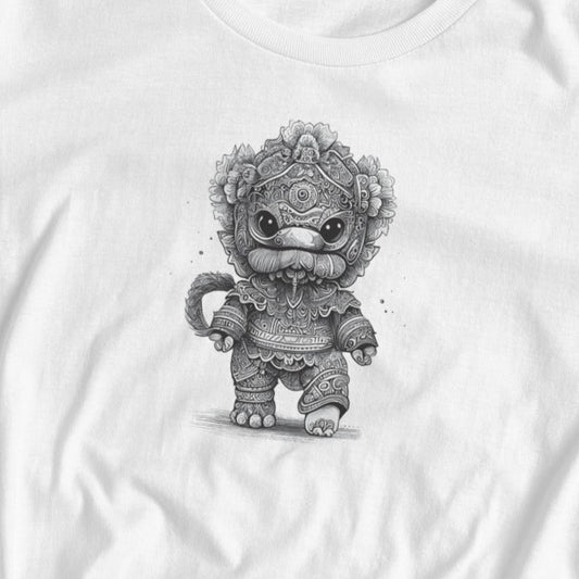 Chinese Dancing Lion #2 Tattoo Style, Women's short sleeve T-shirt