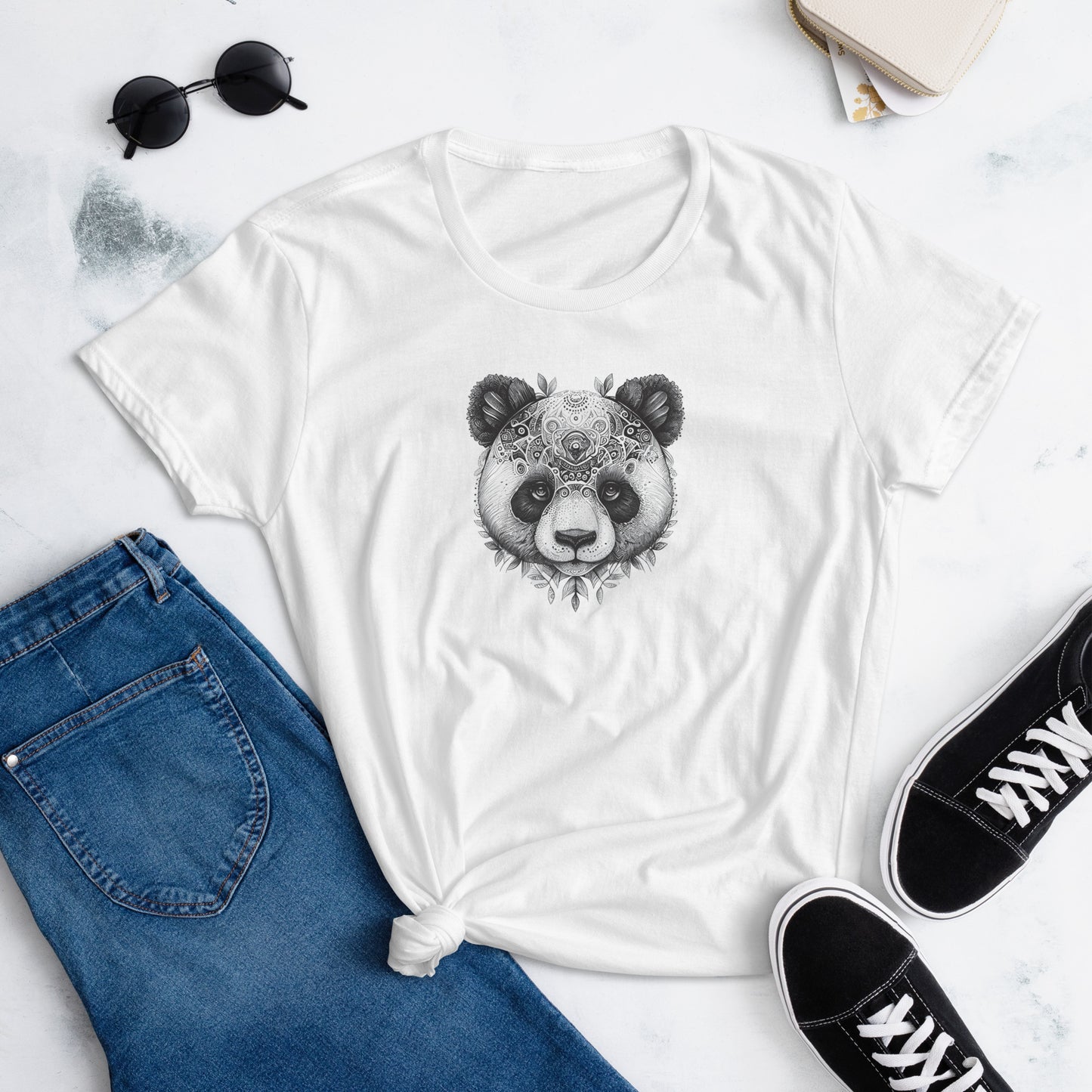 Panda #3 - Women's short sleeve T-shirt