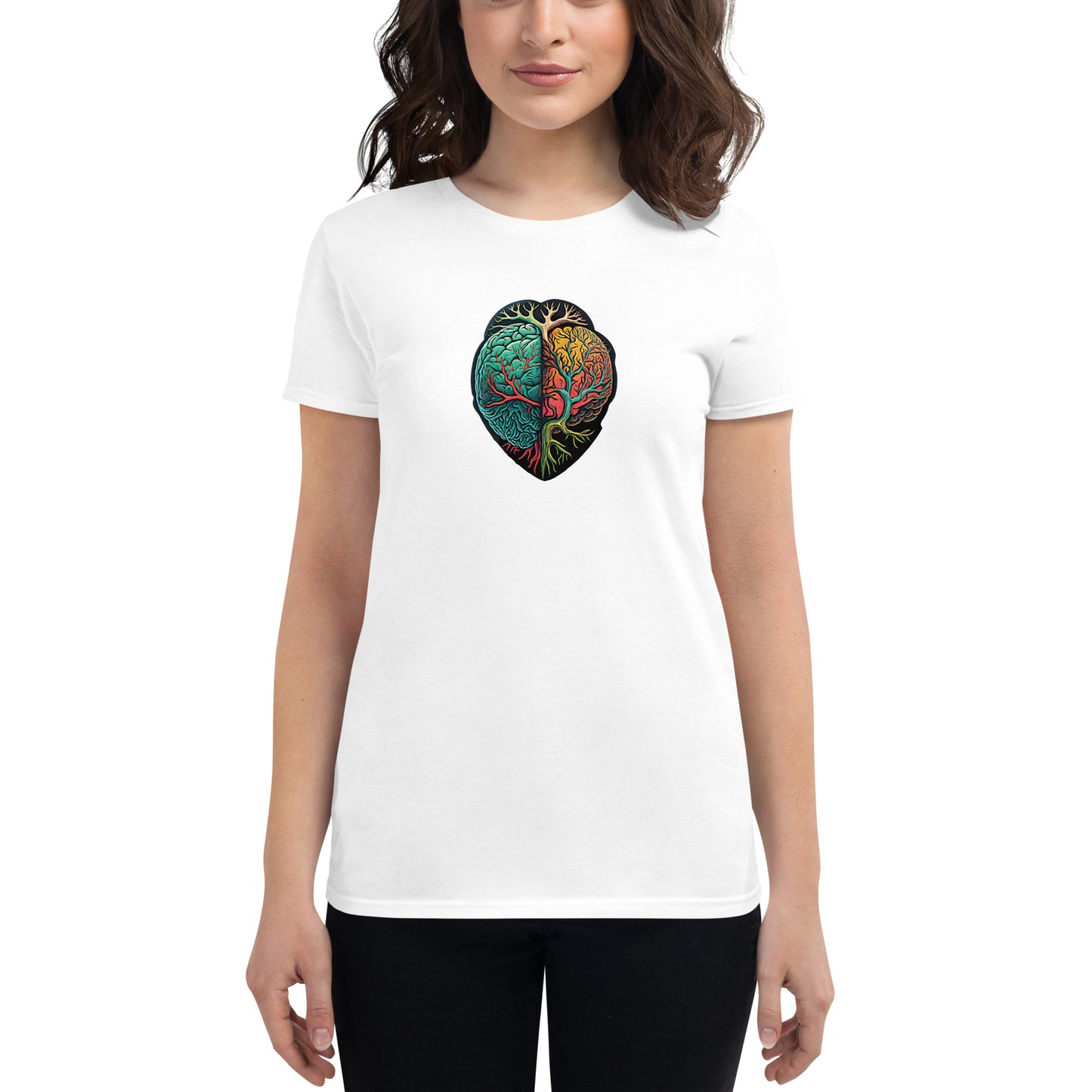 Brain and Heart #1 - Women's short sleeve T-shirt