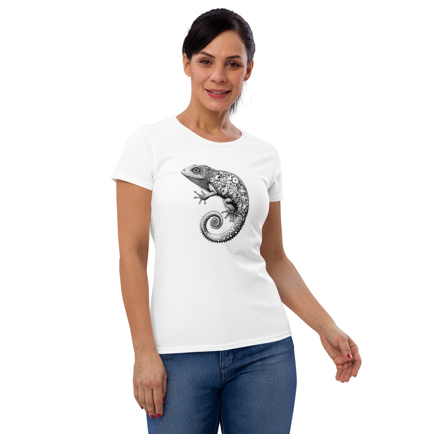 Gecko Tattoo Style, Women's short sleeve T-shirt